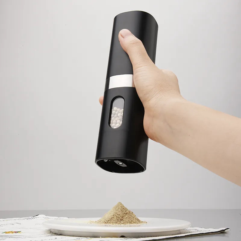 Electric Automatic Salt and Pepper Grinder Set Mill Refillable Spice Mill Adjustable Coarseness Spices Grinder Kitchen Tools