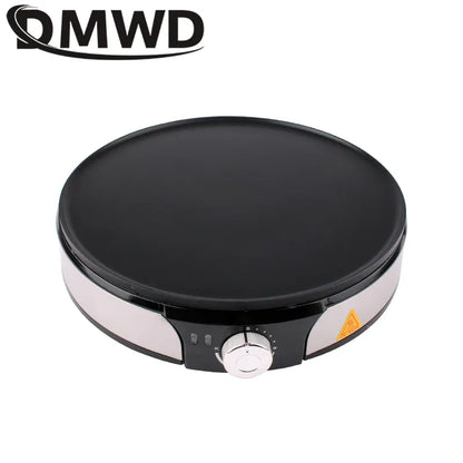 DMWD 220V Electric Crepe Maker Pizza Pancake Baking Pan Non-stick Griddle Chinese Spring Roll Pie Frying Steak Cooker Roaster EU