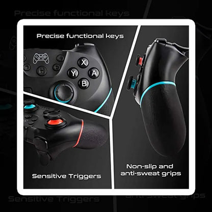 DATA FROG Wireless Controller Compatible-Nintendo Switch Adjustable Turbo with 6-Axis Vibration Gamepad For PC/NS Lite Console