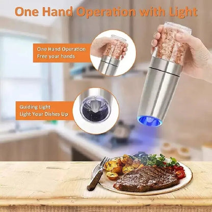 Electric Gravity Salt And Pepper Grinder