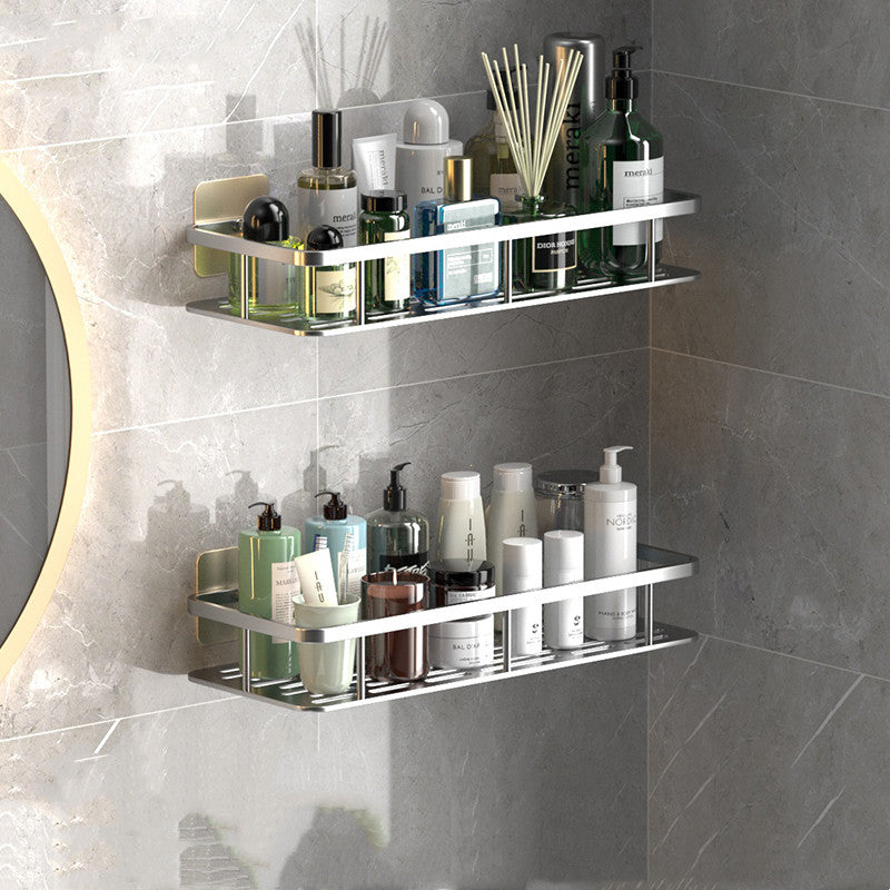 Perforation-free Wall-mounted Bathroom Shelf For Bathroom Storage