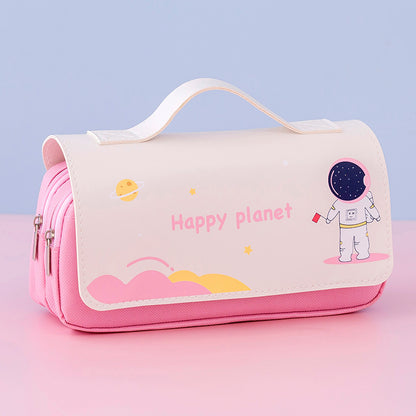 Large-capacity Pencil Case Cute Portable Cartoon Creative Multi-function