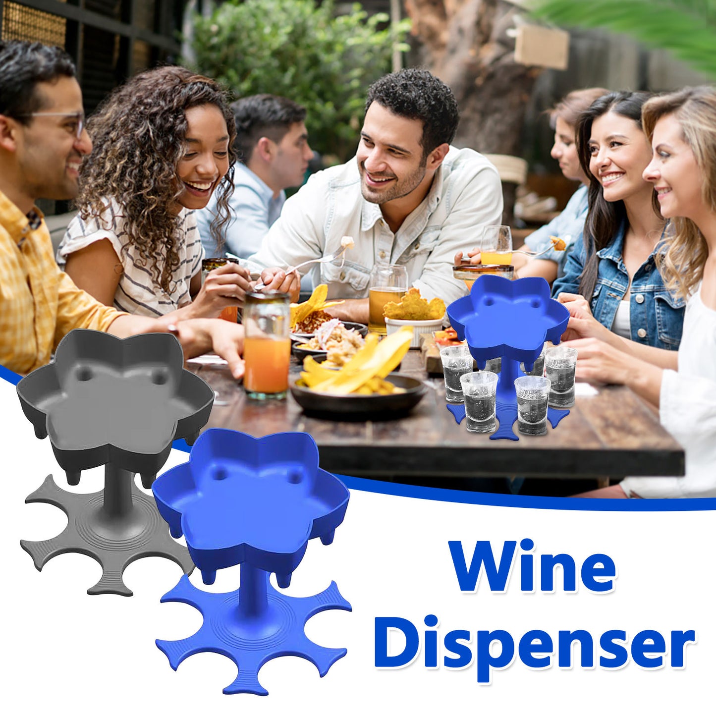 6 Small Cup Distributor And Support Wine Distributor